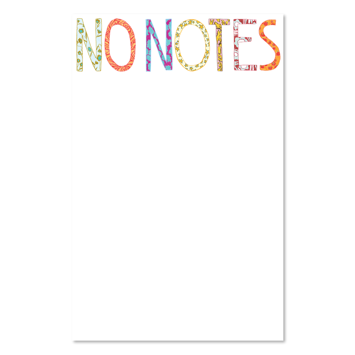 "No Notes" Notepad