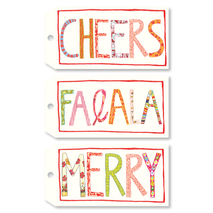 Cheers • Merry • FaLaLa Gift Tags