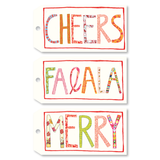 Cheers • Merry • FaLaLa Gift Tags