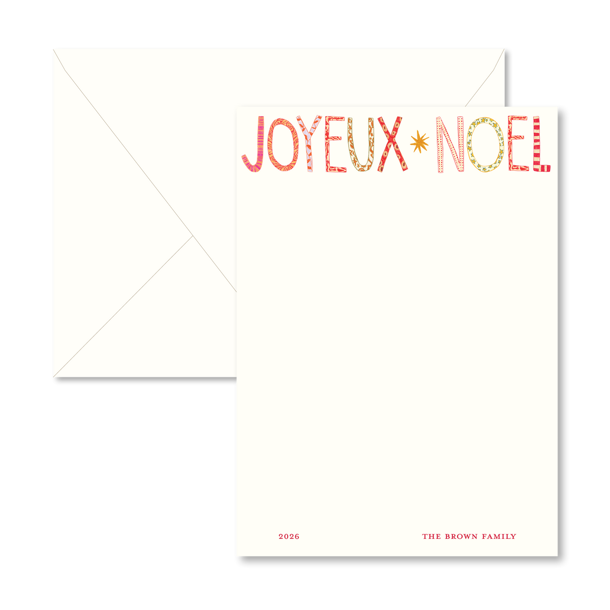 "Joyeux Noel" Card