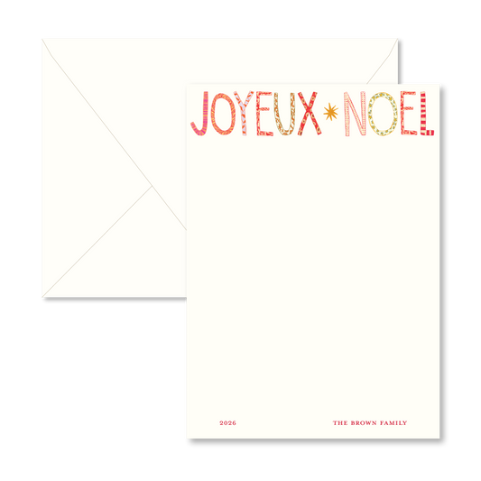"Joyeux Noel" Card