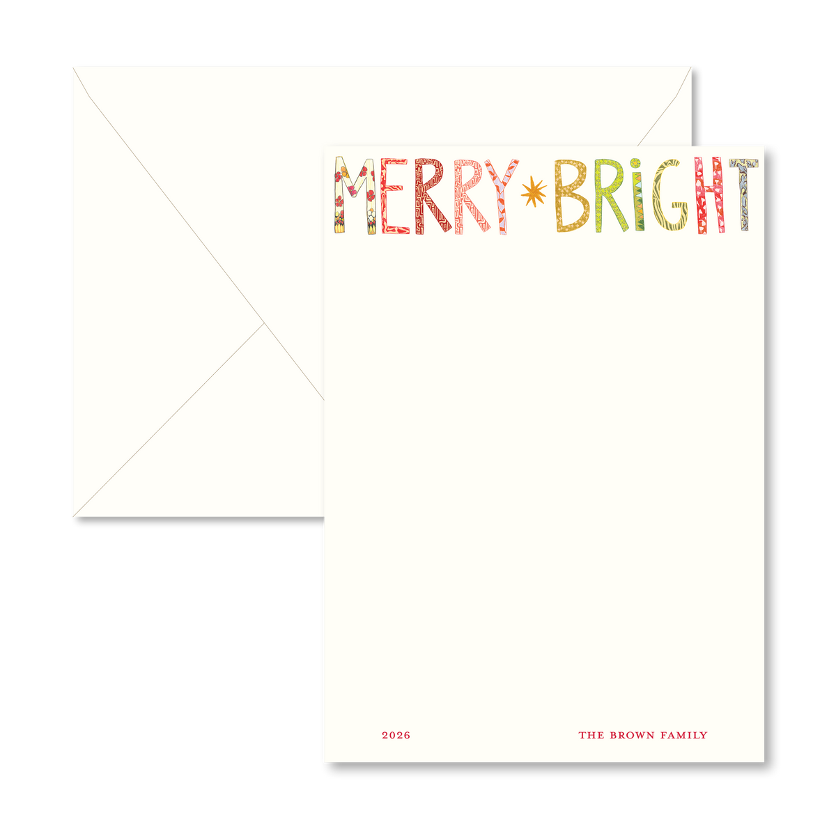 "Merry Bright" Card