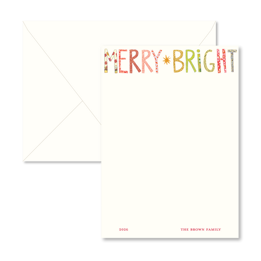 "Merry Bright" Card