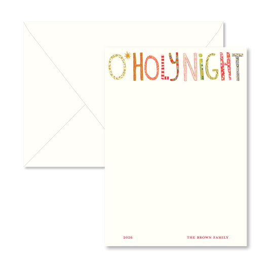 "O' Holy Night" Card