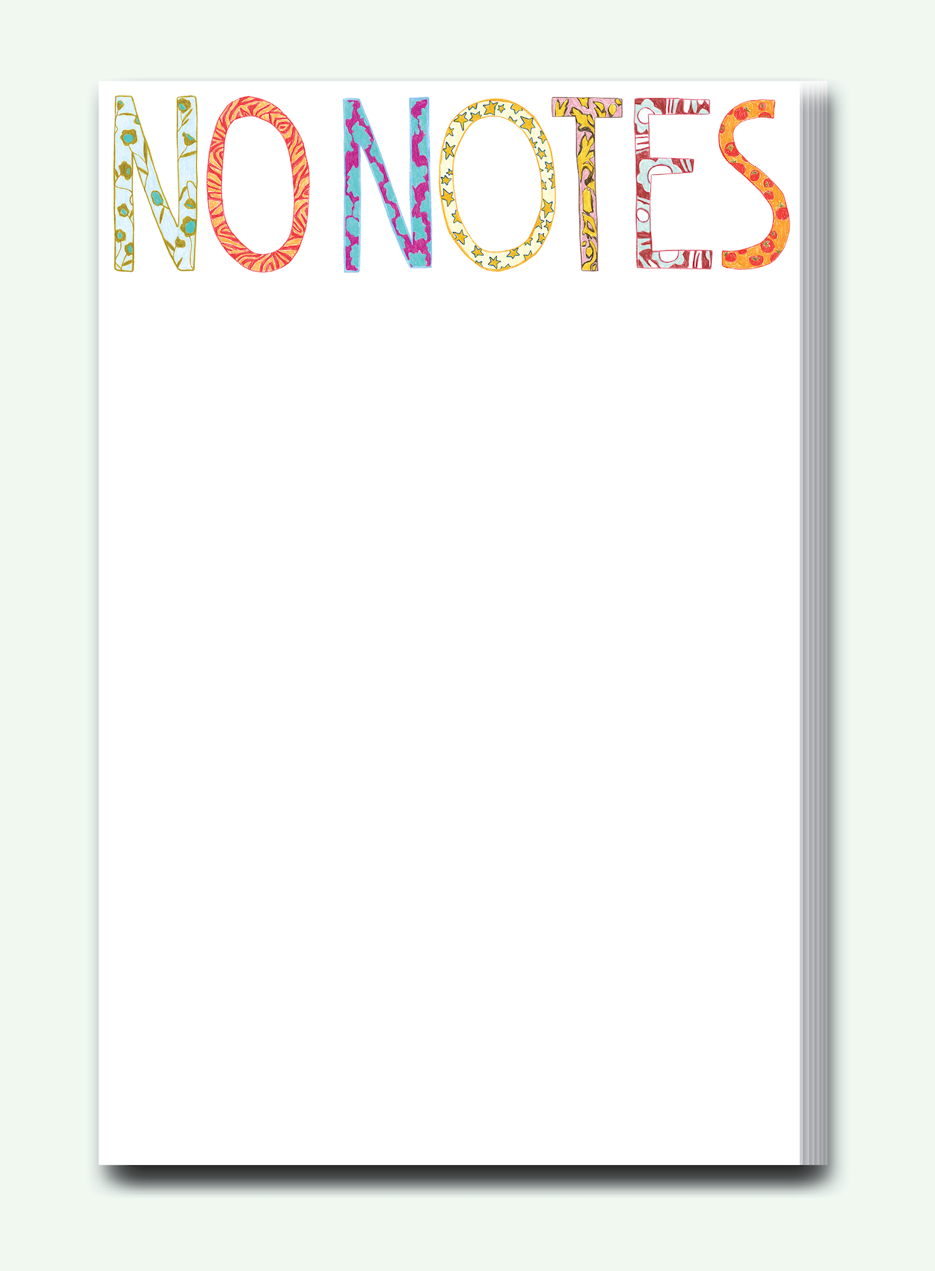 "No Notes" Notepad