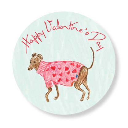 "Happy Valentine's Day" Stickers
