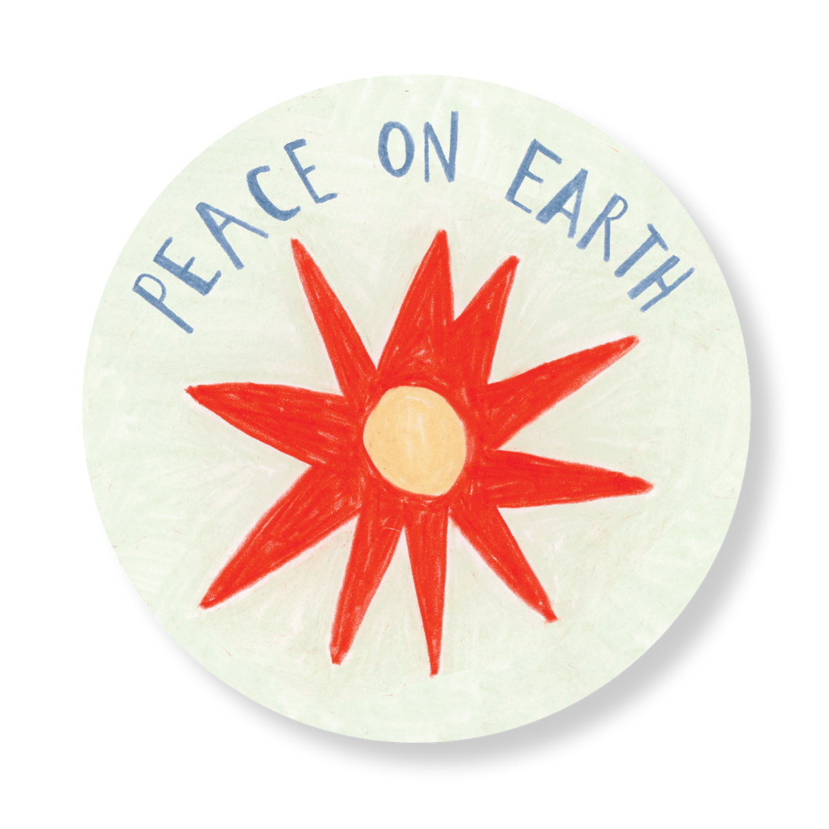 "Peace on Earth" Star Stickers