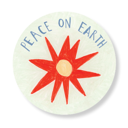 "Peace on Earth" Star Stickers
