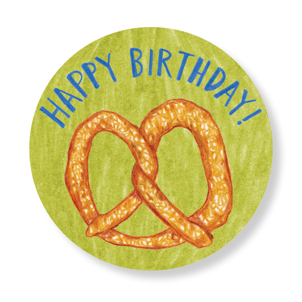 "Happy Birthday" Pretzel Stickers